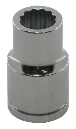 1/2 in Drive, 23mm 12 pt Metric Socket, 12 Points