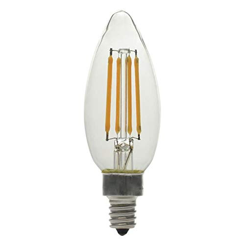 GE Basic 6-Pack 60 W Equivalent Warm White B10 LED Light Fixture Light Bulbs Vintage Soft LED Decorative Candelabra Antique