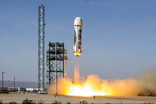 ConversationPrints SHEPARD BLUE ORIGIN TAKEOFF BEZOS GLOSSY POSTER PICTURE BANNER PRINT PHOTO