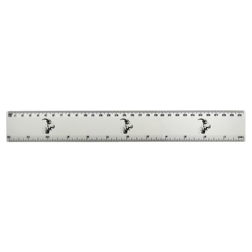 'Goat' 30cm (12 Inch) White Plastic Ruler (RL00072406)
