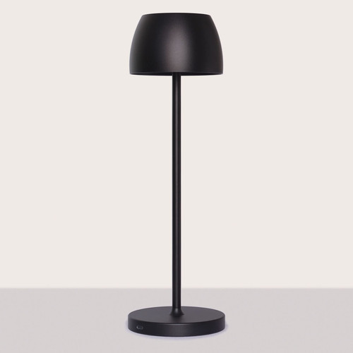 AXBYHBTG LED Cordless Outdoor Table Lamp, Portable Rechargeable Battery Operated Light, IP54 Waterproof, Metal Aluminum, Touch Dimmable, for Outside/Dining Room/Restaurant/Home/Patio (Black)