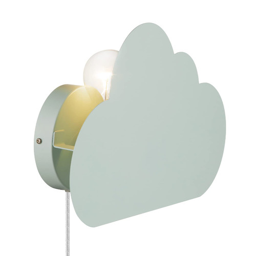 Globe Electric Nimbus 1-Light Floating Cloud Plug-in Wall Sconce, Matte Mint, 6ft Clear Cord, Inline On/Off Rocker Switch Globe Electric Nimbus 1-Light Floating Cloud Plug-in Wall Sconce, Matte Mint, 6ft Clear Cord, Inline On/Off Rocker Switch