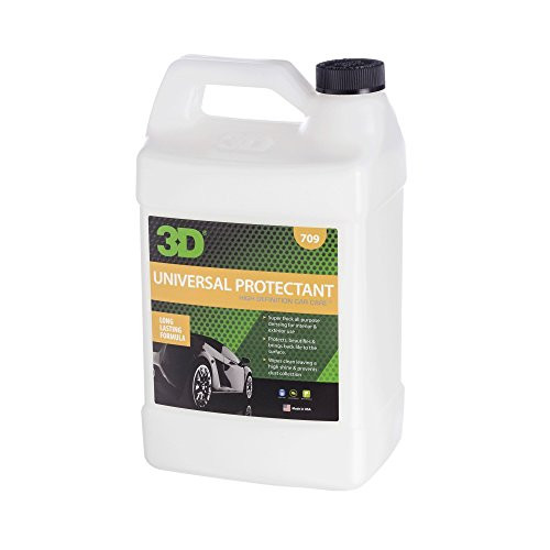3D Universal Protectant Tire Dressing - 1 Gallon | Long Lasting, High Shine, Wipe On Tire Gloss | Non-Greasy Water Based Protectant | Made in USA | All Natural | No Harmful Chemicals 3D Universal Protectant Tire Dressing - 1 Gallon | Long Lasting, High Shine, Wipe On Tire Gloss | Non-Greasy Water Based Protectant | Made in USA | All Natural | No Harmful Chemicals