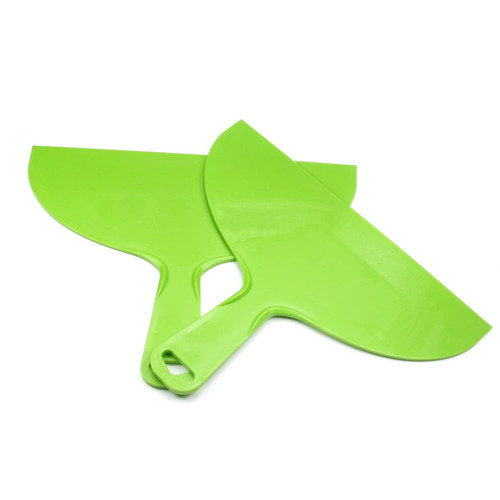 Bettomshin Putty Knife, 2Pcs Flexible Plastic Scraper, 10-inch Plastic Paint Scraper Tool, Spatula Scraper, Plastic Putty Spackle Tool for Spackling Wallpaper Scraper Wall Painting Green Tone