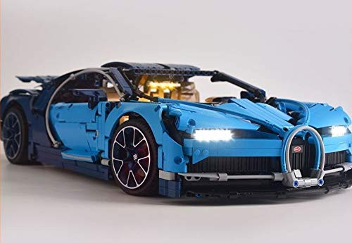 brickled LED Light Kit for TECHNIC Bugatti Chiron Model Lego 42083 USB Power (Lego Set no Included)