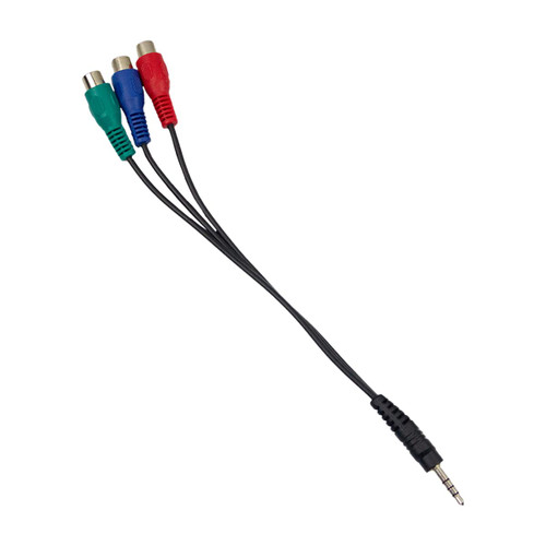 3.5mm Replacement Component Audio Video RGB AV Adapter 3 RCA CBF Signal Cable Splitter