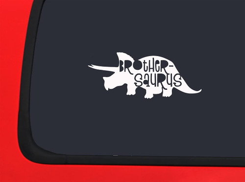 Car Sticker Brothersaurus Dinosaur Family Extinct Triceratops Car Window Decal Sticker White 7 Inch Car Sticker Brothersaurus Dinosaur Family Extinct Triceratops Car Window Decal Sticker White 7 Inch