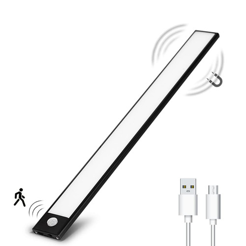 HONGTULONG LED Closet Light, Motion Sensor Under Cabinet Lights 67 Led, USB Rechargeable Wireless Lighting for Kitchen Closet Shelf Hallway Stairway