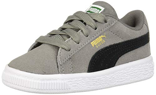 PUMA Baby Suede Classic Sneaker, Charcoal Gray Black, 10 M US Toddler