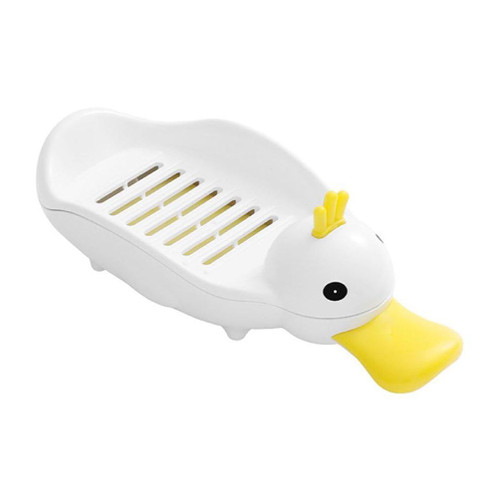 Soap Dish Self Draining Soap Holder Duck Shape Soap Rack for Shower Bathroom Kitchen Sink Tray Holder Decoration Bathroom Soap Tray