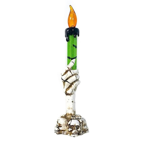 Yovslop Skull Hand Lights Bar Supplies Outdoor Fesitival Flameless Halloween LED Candle Light Led Candle Light Flameless Candle