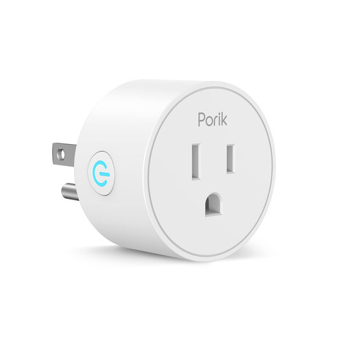 PORIK SP01 Smart Plug That Compatible with Alexa, Google Assistant & SmartThings, WiFi Outlet with Remote and Voice Control, Smart Socket with Timer & Schedule, No Hub Required (1-Pack)