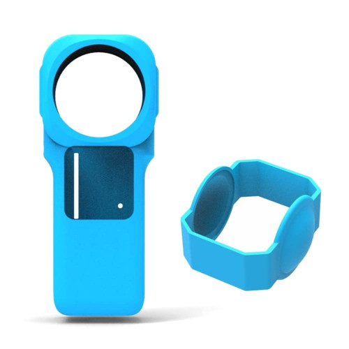 MOOKEENONE Silicone Protective Case Cover + Lens Cover for Insta360 One RS 1-Inch Camera Accessories