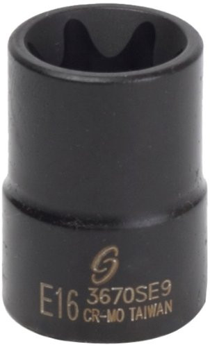 Sunex 3670se9 3/8-Inch Drive E16 External Star Impact Socket
