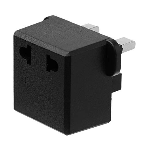 Davitu Cables, Adapters & Sockets - Travel to UK Great Britain England Plug Power Adapter Converter from EU US Plug - (Color Name: Black)