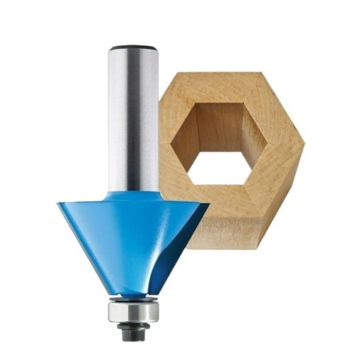 JrenBox Router bits 1pcs 1/4inch 6.35mm Shank 30 Degree Chamfer Cutter Drill Bit Woodworking Bevel Mill for Woodworking Tools