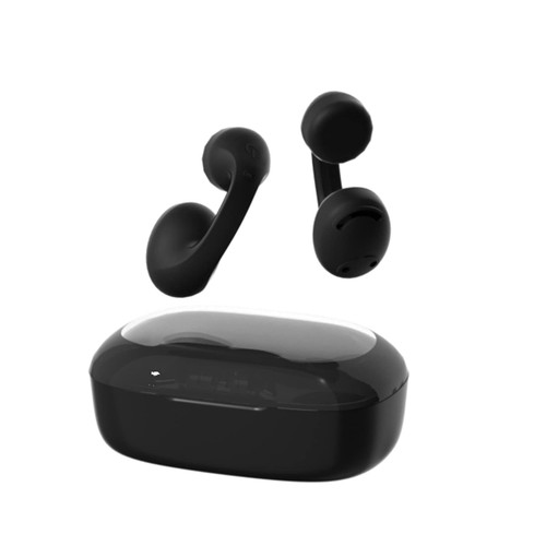 Wireless Ear Clip Bone Conduction Headphones Clip On Open Ear Bone Conduction Earbuds Headphone Cycling Running Workout Earbuds Bluetooth Work Headphones Bone Conducting Induction Earphones