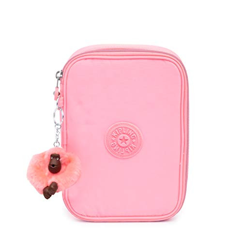 Kipling 100 Pens Pencil, Essential Everyday Case, Zip Closure, Conversation Heart Tonal
