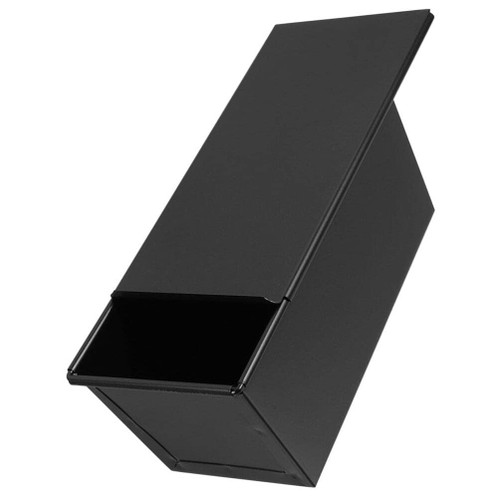 Practical Toast Pan Pullman Loaf Pan Non-stick Bread Pan With Lid Carbon Steel Corrugated Bread Toast Box Mold With Cover For Bakeware Bread Baking Tools Bread Mold 750g Dough