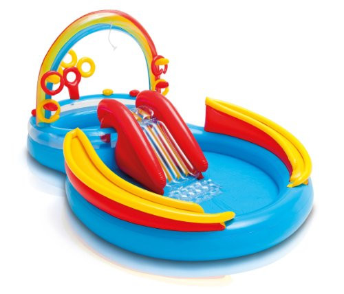 INTEX Inflatable Kids Rainbow Ring Water Play Center 57453EP