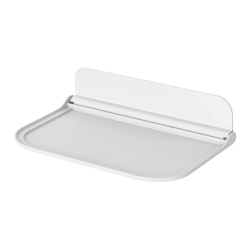 Cabilock Rack Wall Shelf Fold Down Shelf Clothing Folding Board Foldable Bookshelf No Drilling Display Floating Wall Mounted Shelf Storage Shelf Hanging White Storage