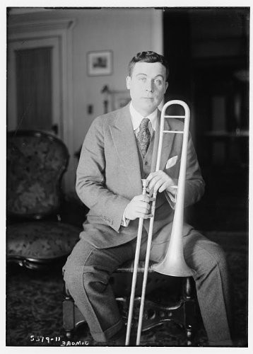 HistoricalFindings Photo: O'More,Brass Instruments,Trombones,Slides,Men,Suits,Chairs,Bain News Service