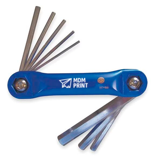 MDMprint 8 Piece Metric Fold-Up Hex Key Set