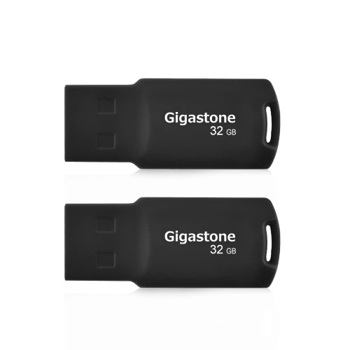 Gigastone 8GB 2-Pack USB 2.0 Flash Drive, Capless Design Pen Drive
