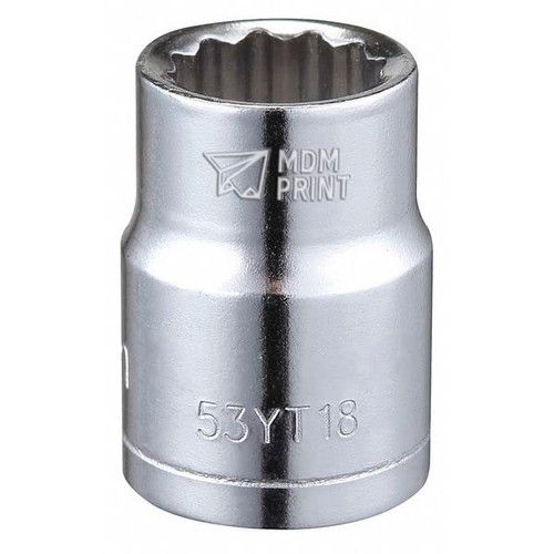 3/8 in Drive, 10mm Triple Square Metric Socket, 12 Points