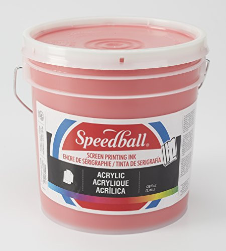 Speedball 004666 Acrylic Screen 946ml Printing Ink, 32 Fl. oz, Medium Red