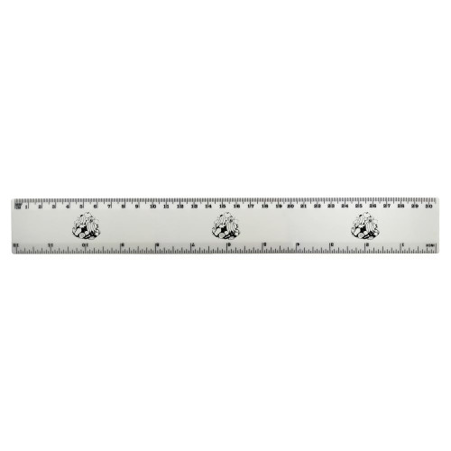 Azeeda 'Fruit ' 30cm (12 Inch) White Plastic Ruler (RL00071732)