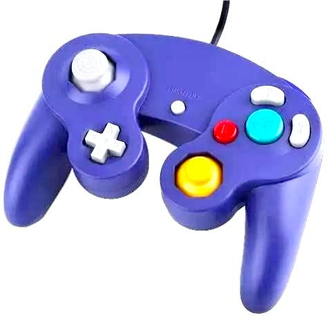 Gamecube Controller Wired Controller Gamepad Compatible with Nintendo Wii/GameCube Enhanced (Indigo Purple)