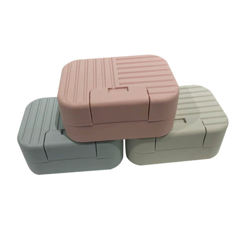 Soap Dish Travel 3pcs Box Portable Soap Plastic Soap Holder Travel Soap Holder Bathroom Soap Case Practical Soap Dish Soap Box Soap Container Dispenser Tray Seal