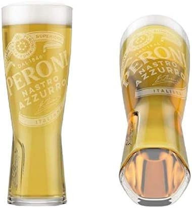 Peroni Italian Beer Glasses 0.4L - Set of 2 by Peroni