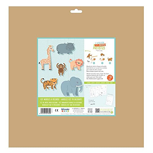 Artemio Mobile kit to Decorate for Children - Animals of The Savannah