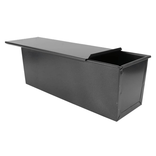 Bread& Loaf Pans Brioche Bread Loaf Pan with Cover Non- Stick Flat Toast Box Bakeware with Cover for Homemade Breads Cakes Oven Baking Bread Black Baking Molds Toast Baking Molds