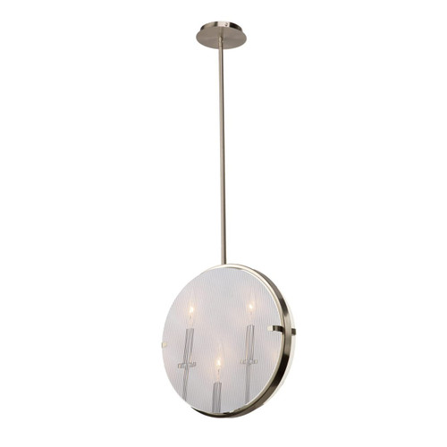 Artcraft Lighting Harbor Point 3-Light Pendant, Satin Nickel