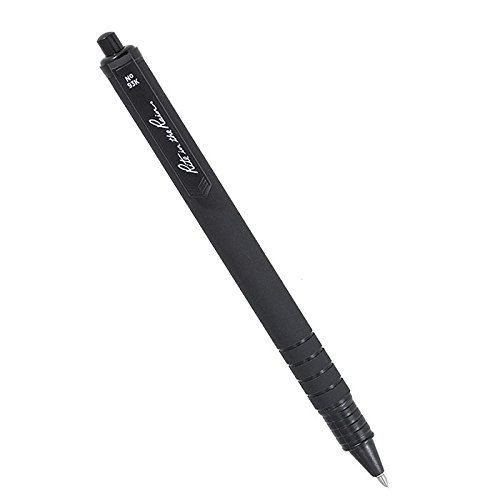 Rite in the Rain Weatherproof Black Metal Clicker Pen 97, Black Ink - 2 Count
