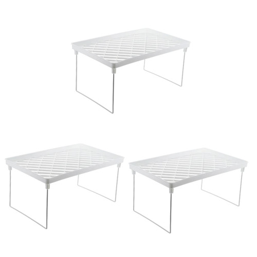 DOITOOL 3pcs Folding Shelf Desktop Shelf Makeup Organizer Stand Desk Topper Shelf Cosmetic Storage Rack Desktop Storage Shelf Seasoning Jar Rack Makeup Holder Cosmetic Organizer Shelf