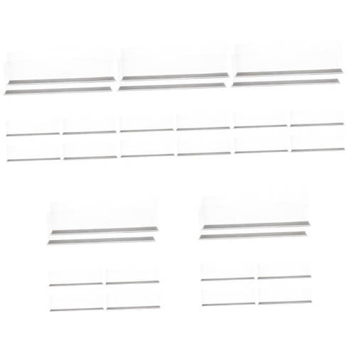 Cabilock 30 Pcs Magnetic Shelf Baffle Plastic Shelf Plastic Drawer Dividers Coat Rack Shelf Closet Shelf Dividers Shelf Organizer Shelf Separators Shelf Clapboards Commodity Shelf Dividers