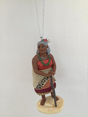 Disney Moana Gramma Tala Grandmother Holiday Christmas Tree Ornament PVC Figure 3.5" Figurine