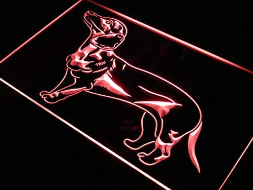 ADVPRO Dachshund Dog Pet Shop Display LED Neon Sign Red 12 x 8.5 Inches st4s32-j526-r