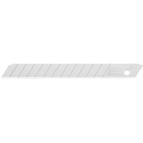 OLFA 9mm Snap Off Replacement Blades, 50 Blades (650 Segments) AB-50S - Rust & Corrosion Resistant Stainless-Steel Utility Knife Replacement Blades, Fits most 9mm Utility Knives