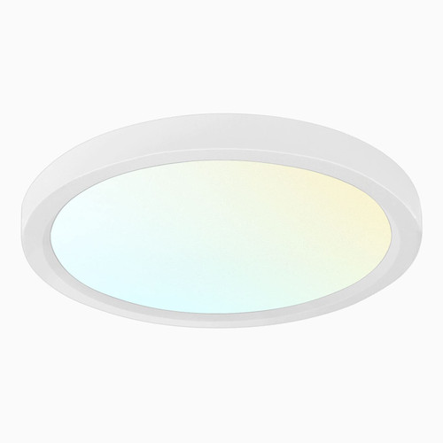 LUXRITE 5 Inch LED Flush Mount Ceiling Light Fixture, 10W, 3 Color Selectable 3000K | 4000K | 5000K, 600 Lumens, Dimmable Round LED Panel Light, Damp Rated, J-Box Installation, ETL Listed
