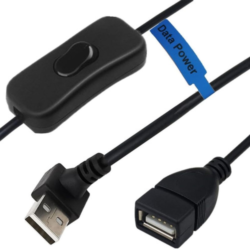 USB Extension Cable with Switches USB 2.0 Male to Female Extension Cable Data Transmission Electrical Power Supply USB Male to Female Extension Cable Data Reading
