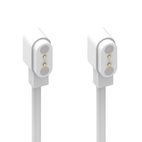 Replacement Charging Cable Compatible with Letsfit IW1 EW1 Smart Watch Charger Cable Portable Magnetic 60cm USB Charging Cord for Letsfit IW1 EW1 Charger Accessories (White&White)