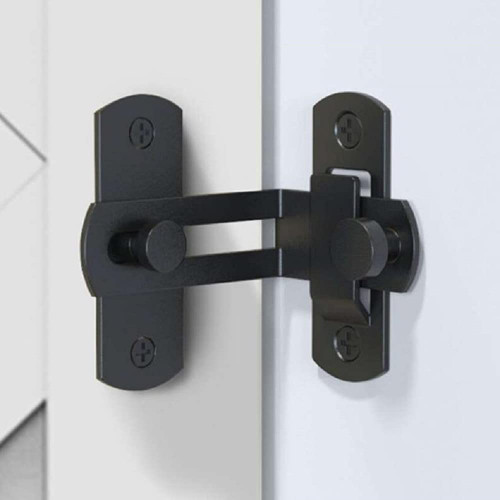 90 Degree Flip Barn Door Lock, Protect Privacy, Hook Lock Latch for Barn, Garden, Bathroom, Outdoor, Garage, Window, Sliding Door,