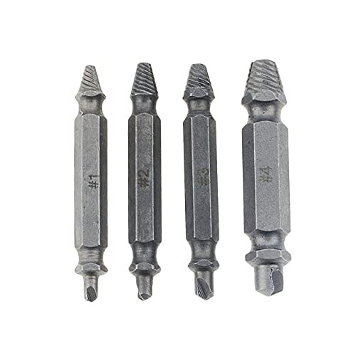 4pcs Damaged Screw Extractor Drill Bits Guide Set Broken Speed Out Easy Out Bolt Stud Stripped Screw Remover Tool 4pcs Damaged Screw Extractor Drill Bits Guide Set Broken Speed Out Easy Out Bolt Stud Stripped Screw Remover Tool