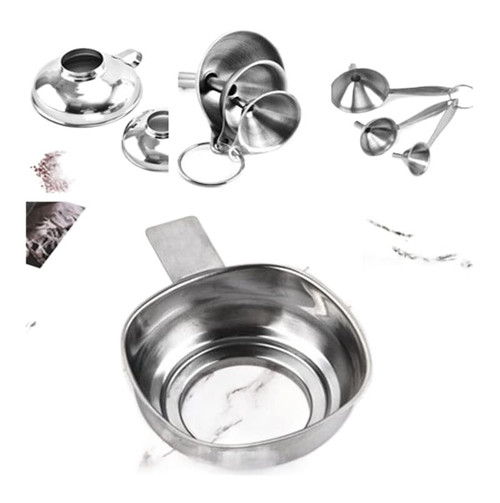 Large Opening Funnel Stainless Steel Jam Funnel Filling Aid Jam Funnel with Handle Protection for Jam Liquid Oil Beans Jars