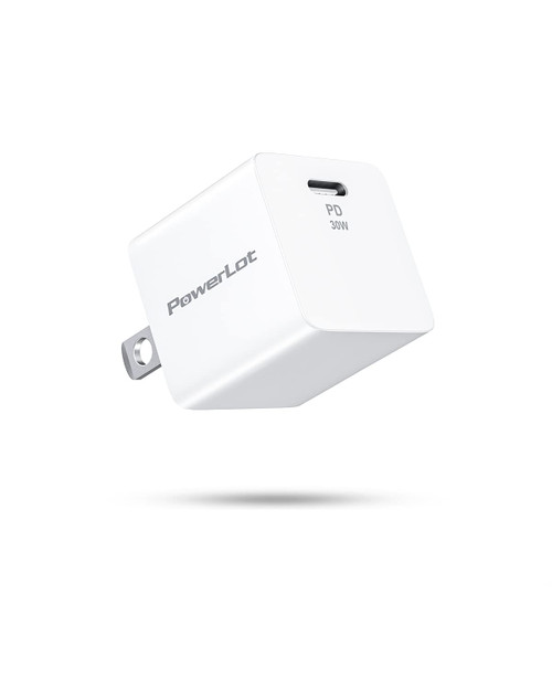 30W USB-C Power Adapter PowerLot GaN III USB C Wall Charger, PD Fast Charger for iPhone 14 Pro Max, Pixel 7/7 Pro Compact USB C Charger Block for MacBook Air, iPad Pro/Air, AirPods, iWatch 30W USB-C Power Adapter PowerLot GaN III USB C Wall Charger, PD Fast Charger for iPhone 14 Pro Max, Pixel 7/7 Pro Compact USB C Charger Block for MacBook Air, iPad Pro/Air, AirPods, iWatch